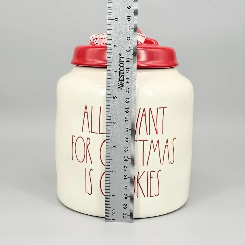 Rae Dunn Artisan Collection All I Want For Christmas Canister Cookie Jar